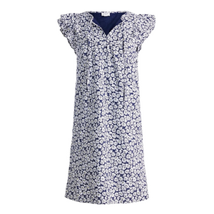 J. Crew Printed Flutter-Sleeve Floral Mini Dress 0